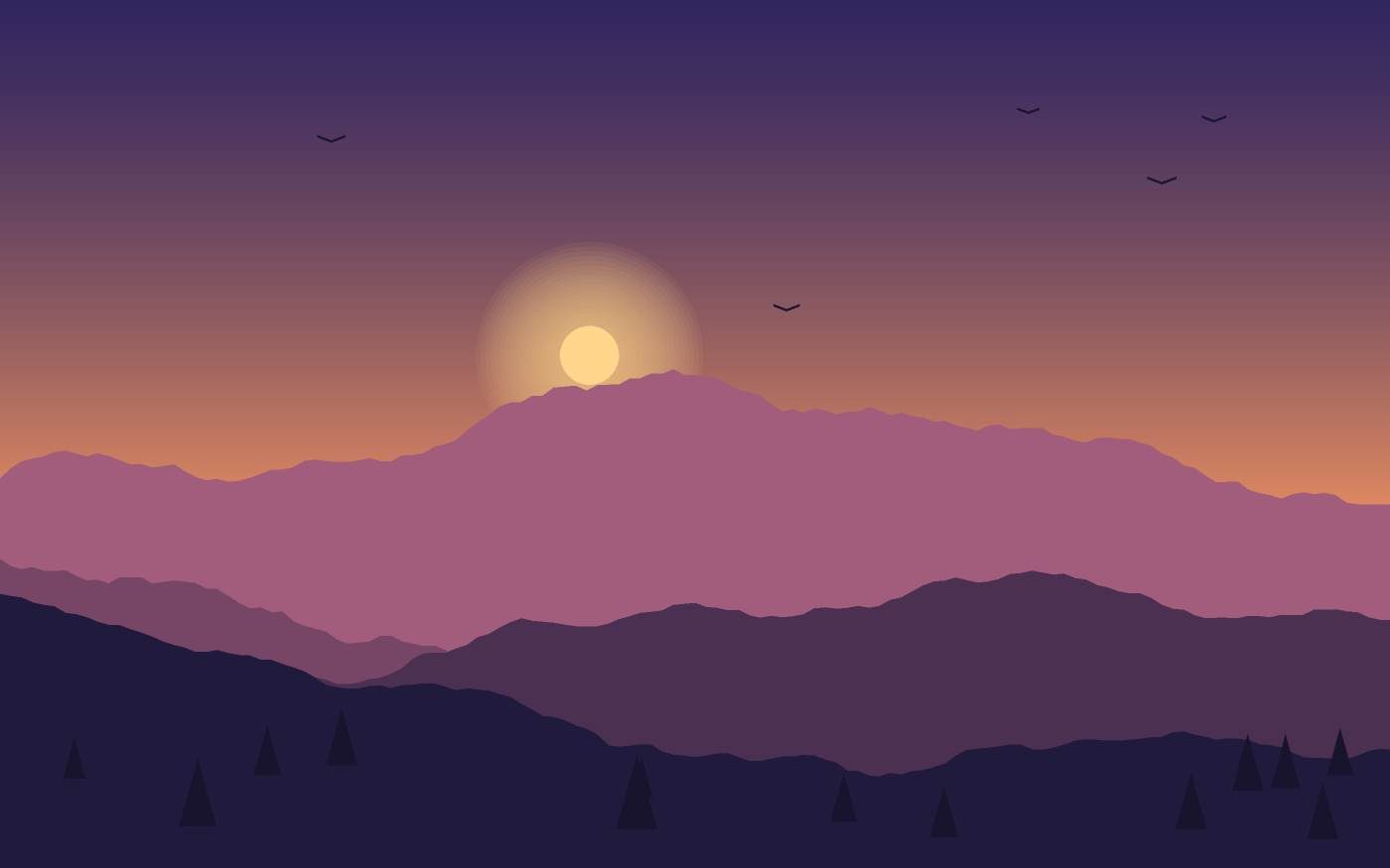 Landschapsillustratie
