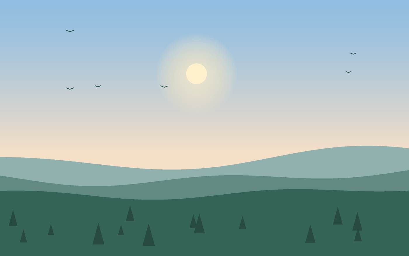 Ilustrace krajiny