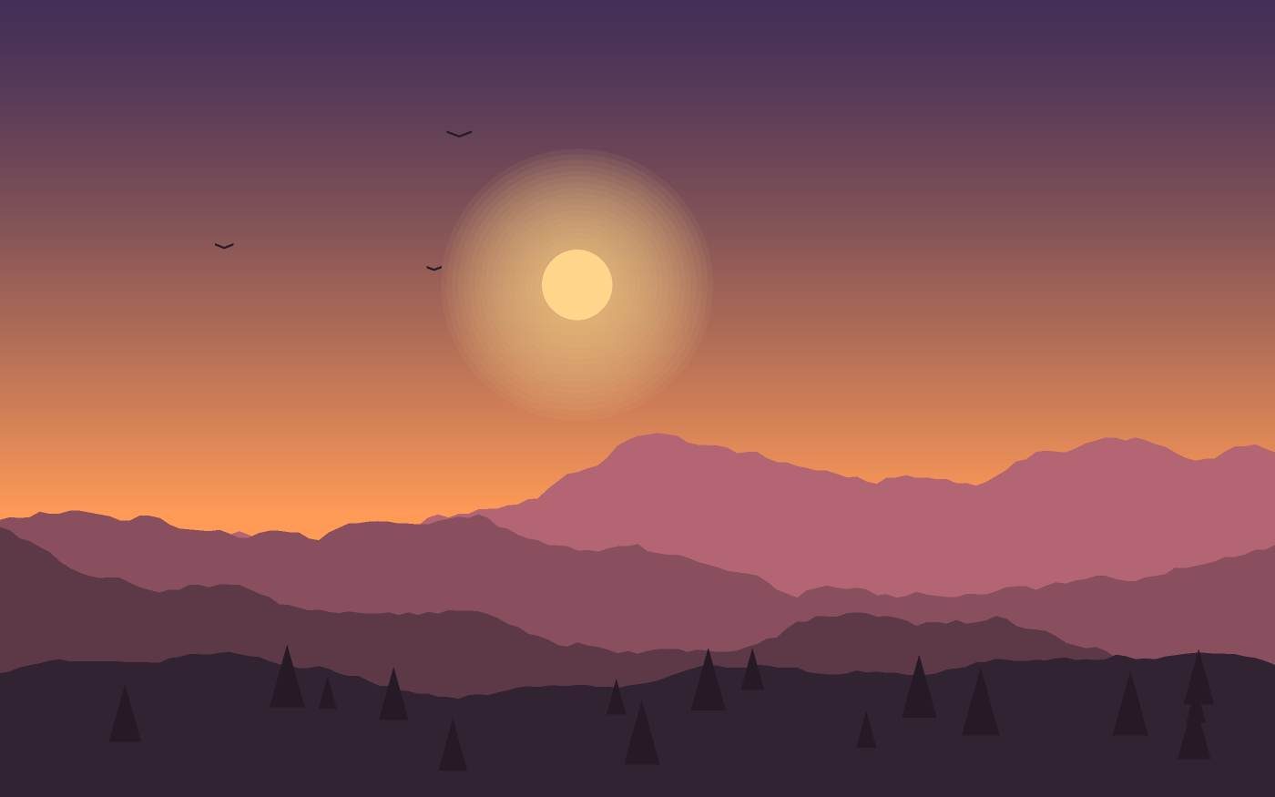 Ilustrace krajiny