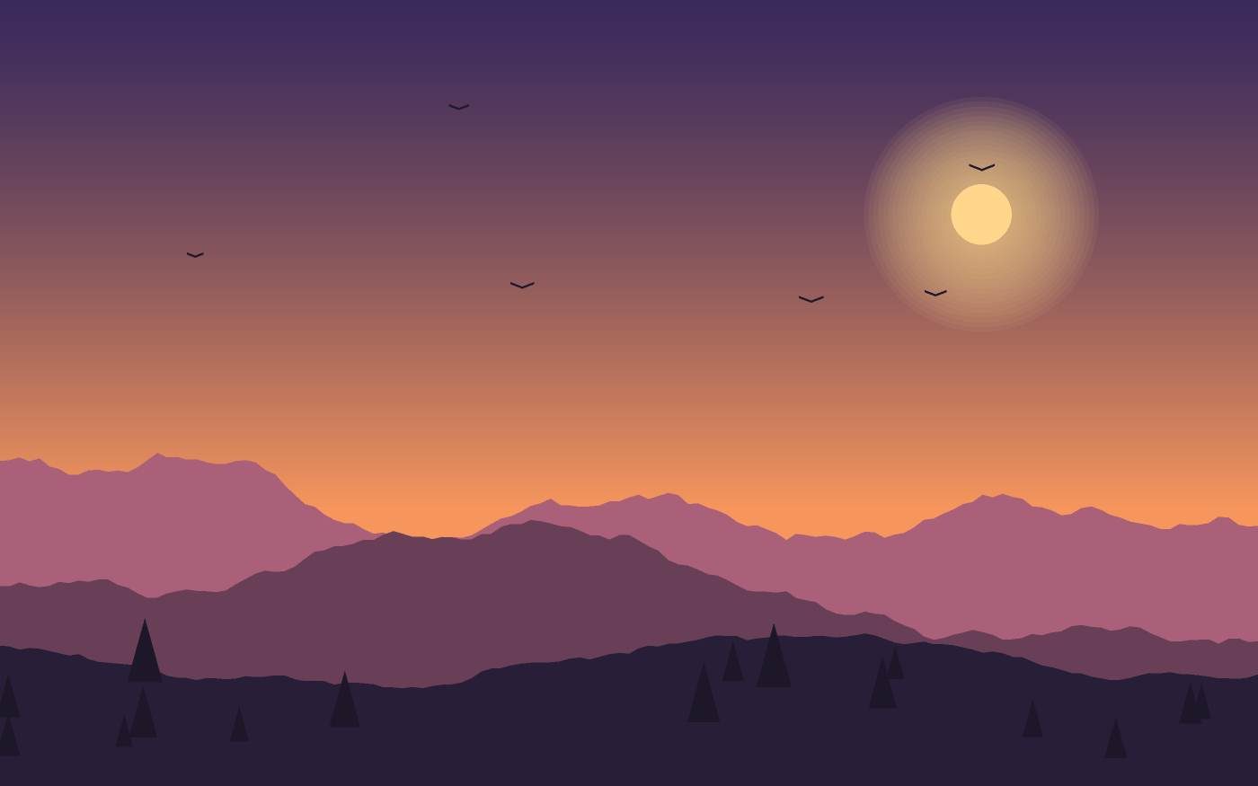 Ilustración de un paisaje