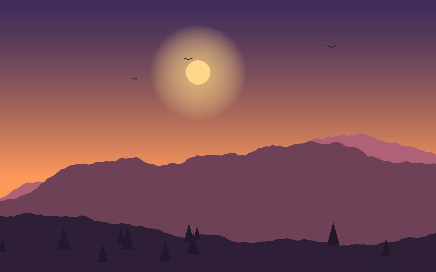 Ilustración de un paisaje