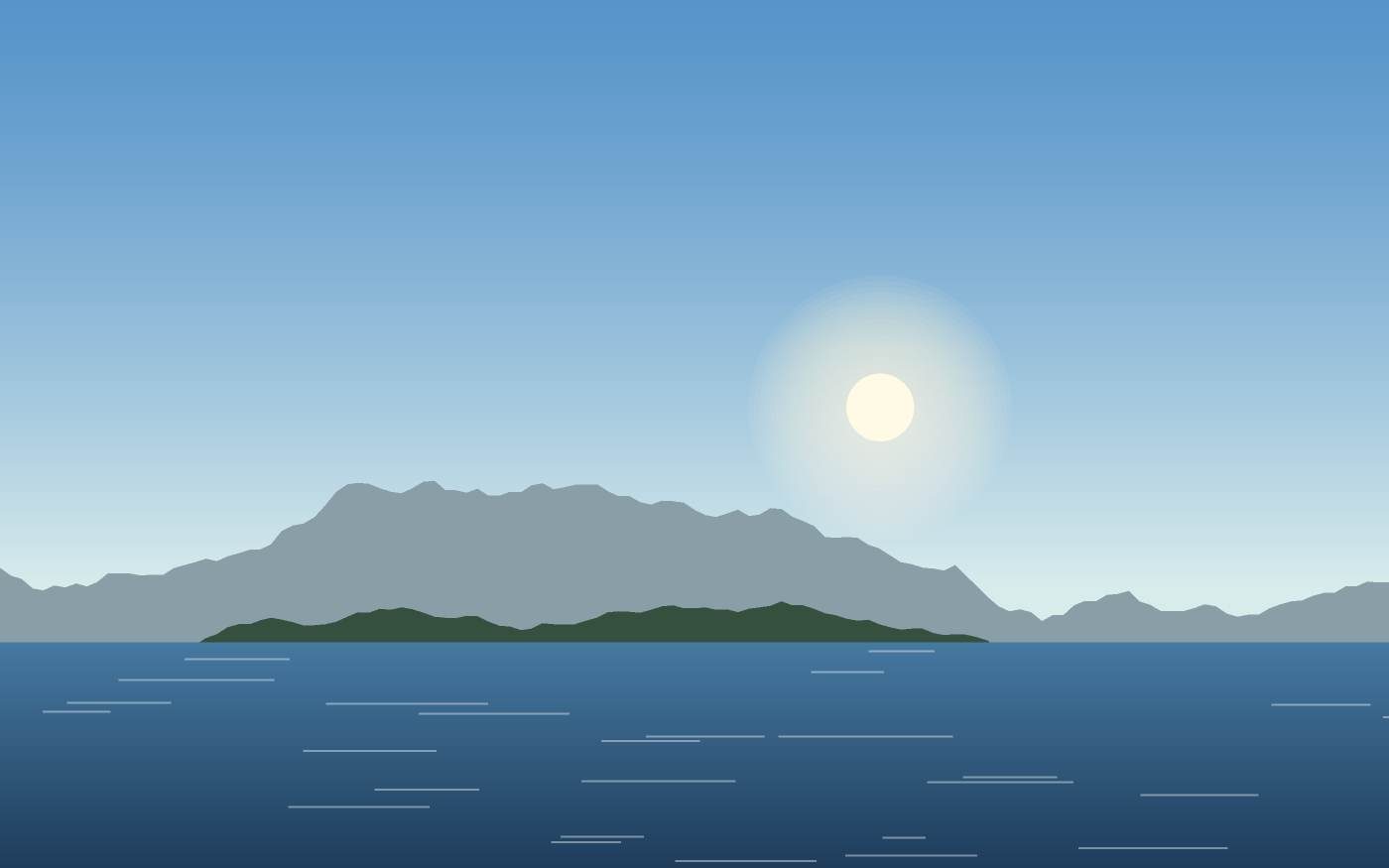 Illustrazione di un paesaggio