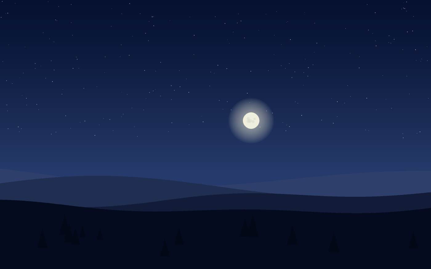 Ilustração de uma paisagem